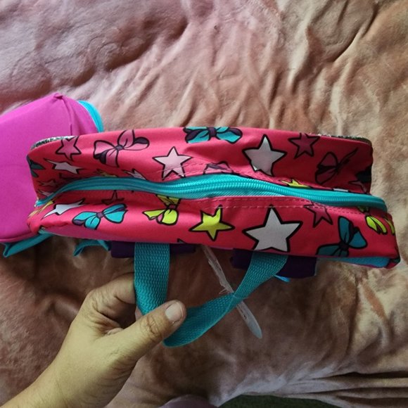 Girls Jojo Siwa Rainbow Sequined Full Size Backpack & Lunchbox Bag Set NWT - Picture 10 of 16